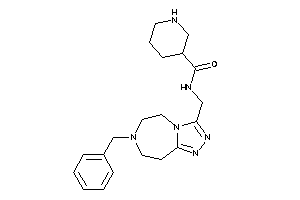 N-[(7-benzyl-5,6,8,9-tetrahydro-[1,2,4]triazolo[3,4-g][1,4]diazepin-3-yl)methyl]nipecotamide