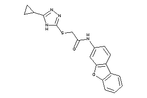 2-[(5-cyclopropyl-4H-1,2,4-triazol-3-yl)thio]-N-dibenzofuran-3-yl-acetamide