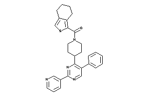 [4-[5-phenyl-2-(3-pyridyl)pyrimidin-4-yl]piperidino]-(4,5,6,7-tetrahydroisobenzothiophen-1-yl)methanone