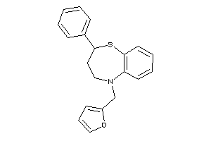 5-(2-furfuryl)-2-phenyl-3,4-dihydro-2H-1,5-benzothiazepine