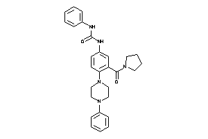 Image of 1-phenyl-3-[4-(4-phenylpiperazino)-3-(pyrrolidine-1-carbonyl)phenyl]urea
