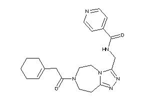 N-[[7-(2-cyclohexen-1-ylacetyl)-5,6,8,9-tetrahydro-[1,2,4]triazolo[3,4-g][1,4]diazepin-3-yl]methyl]isonicotinamide