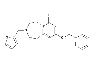 9-benzoxy-3-(2-thenyl)-1,2,4,5-tetrahydropyrido[2,1-g][1,4]diazepin-7-one