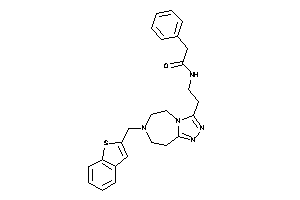 N-[2-[7-(benzothiophen-2-ylmethyl)-5,6,8,9-tetrahydro-[1,2,4]triazolo[3,4-g][1,4]diazepin-3-yl]ethyl]-2-phenyl-acetamide