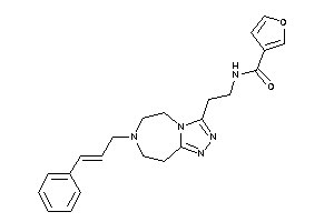 N-[2-(7-cinnamyl-5,6,8,9-tetrahydro-[1,2,4]triazolo[3,4-g][1,4]diazepin-3-yl)ethyl]-3-furamide