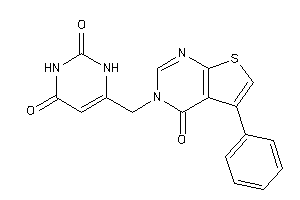 Image of 6-[(4-keto-5-phenyl-thieno[2,3-d]pyrimidin-3-yl)methyl]uracil