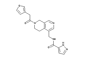 N-[[7-[2-(3-thienyl)acetyl]-6,8-dihydro-5H-2,7-naphthyridin-4-yl]methyl]-1H-pyrazole-5-carboxamide