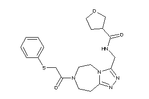 Image of N-[[7-[2-(phenylthio)acetyl]-5,6,8,9-tetrahydro-[1,2,4]triazolo[3,4-g][1,4]diazepin-3-yl]methyl]tetrahydrofuran-3-carboxamide