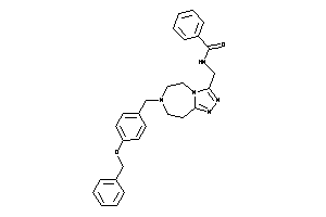 Image of N-[[7-(4-benzoxybenzyl)-5,6,8,9-tetrahydro-[1,2,4]triazolo[3,4-g][1,4]diazepin-3-yl]methyl]benzamide