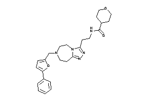 N-[2-[7-[(5-phenyl-2-furyl)methyl]-5,6,8,9-tetrahydro-[1,2,4]triazolo[3,4-g][1,4]diazepin-3-yl]ethyl]tetrahydropyran-4-carboxamide