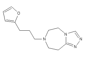 Image of 7-[3-(2-furyl)propyl]-5,6,8,9-tetrahydro-[1,2,4]triazolo[3,4-g][1,4]diazepine