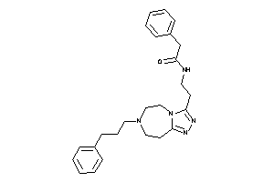 2-phenyl-N-[2-[7-(3-phenylpropyl)-5,6,8,9-tetrahydro-[1,2,4]triazolo[3,4-g][1,4]diazepin-3-yl]ethyl]acetamide