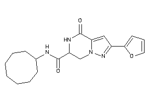 N-cyclooctyl-2-(2-furyl)-4-keto-6,7-dihydro-5H-pyrazolo[1,5-a]pyrazine-6-carboxamide