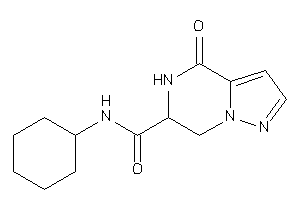 Image of N-cyclohexyl-4-keto-6,7-dihydro-5H-pyrazolo[1,5-a]pyrazine-6-carboxamide