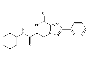 N-cyclohexyl-4-keto-2-phenyl-6,7-dihydro-5H-pyrazolo[1,5-a]pyrazine-6-carboxamide