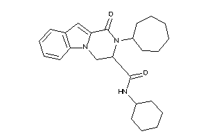 2-cycloheptyl-N-cyclohexyl-1-keto-3,4-dihydropyrazino[1,2-a]indole-3-carboxamide