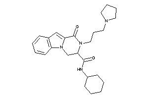 N-cyclohexyl-1-keto-2-(3-pyrrolidinopropyl)-3,4-dihydropyrazino[1,2-a]indole-3-carboxamide