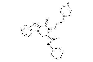 N-cyclohexyl-1-keto-2-(3-piperazinopropyl)-3,4-dihydropyrazino[1,2-a]indole-3-carboxamide