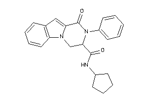 N-cyclopentyl-1-keto-2-phenyl-3,4-dihydropyrazino[1,2-a]indole-3-carboxamide