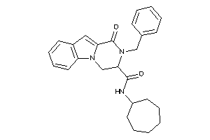 Image of 2-benzyl-N-cycloheptyl-1-keto-3,4-dihydropyrazino[1,2-a]indole-3-carboxamide