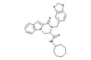 N-cycloheptyl-1-keto-2-piperonyl-3,4-dihydropyrazino[1,2-a]indole-3-carboxamide