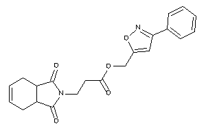 Image of 3-(1,3-diketo-3a,4,7,7a-tetrahydroisoindol-2-yl)propionic Acid (3-phenylisoxazol-5-yl)methyl Ester