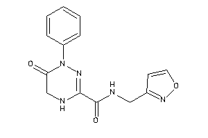 N-(isoxazol-3-ylmethyl)-6-keto-1-phenyl-4,5-dihydro-1,2,4-triazine-3-carboxamide