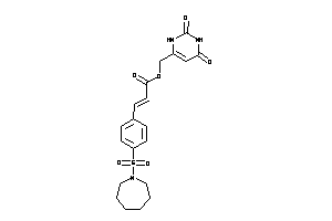 Image of 3-[4-(azepan-1-ylsulfonyl)phenyl]acrylic Acid (2,4-diketo-1H-pyrimidin-6-yl)methyl Ester