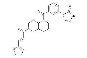 1-[3-[6-[3-(2-thienyl)acryloyl]-2,3,4,4a,5,7,8,8a-octahydro-1,6-naphthyridine-1-carbonyl]phenyl]-2-imidazolidinone