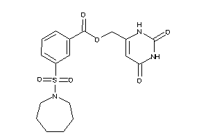 3-(azepan-1-ylsulfonyl)benzoic Acid (2,4-diketo-1H-pyrimidin-6-yl)methyl Ester