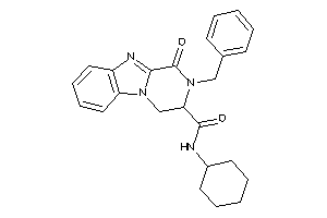 2-benzyl-N-cyclohexyl-1-keto-3,4-dihydropyrazino[1,2-a]benzimidazole-3-carboxamide