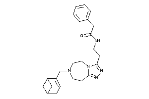 Image of N-[2-[7-(4-bicyclo[3.1.1]hept-3-enylmethyl)-5,6,8,9-tetrahydro-[1,2,4]triazolo[3,4-g][1,4]diazepin-3-yl]ethyl]-2-phenyl-acetamide