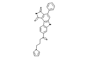 4-phenyl-8-(3-pyrrol-1-ylpropylsulfinyl)-6H-pyrrolo[3,4-c]carbazole-1,3-quinone