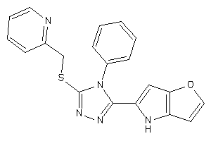 Image of 5-[4-phenyl-5-(2-pyridylmethylthio)-1,2,4-triazol-3-yl]-4H-furo[3,2-b]pyrrole