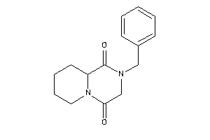 2-benzyl-3,6,7,8,9,9a-hexahydropyrido[1,2-a]pyrazine-1,4-quinone