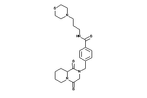 4-[(1,4-diketo-3,6,7,8,9,9a-hexahydropyrido[1,2-a]pyrazin-2-yl)methyl]-N-(3-morpholinopropyl)benzamide