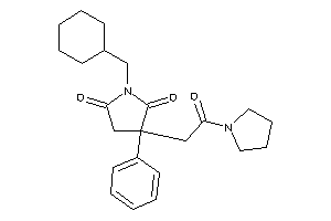 1-(cyclohexylmethyl)-3-(2-keto-2-pyrrolidino-ethyl)-3-phenyl-pyrrolidine-2,5-quinone