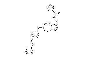 N-[[7-(4-benzoxybenzyl)-5,6,8,9-tetrahydro-[1,2,4]triazolo[3,4-g][1,4]diazepin-3-yl]methyl]-3-furamide