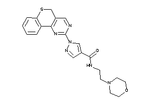Image of N-(2-morpholinoethyl)-1-(5H-thiochromeno[4,3-d]pyrimidin-2-yl)pyrazole-4-carboxamide