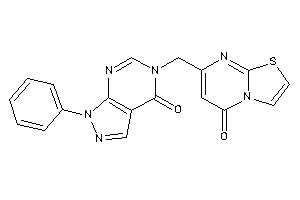Image of 7-[(4-keto-1-phenyl-pyrazolo[3,4-d]pyrimidin-5-yl)methyl]thiazolo[3,2-a]pyrimidin-5-one