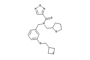 Image of N-[3-(oxetan-3-ylmethoxy)benzyl]-N-(tetrahydrofurfuryl)furazan-3-carboxamide