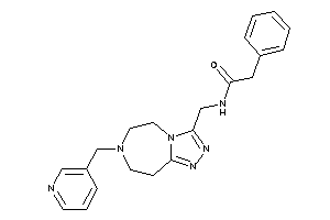 2-phenyl-N-[[7-(3-pyridylmethyl)-5,6,8,9-tetrahydro-[1,2,4]triazolo[3,4-g][1,4]diazepin-3-yl]methyl]acetamide