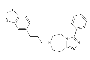 Image of 7-[3-(1,3-benzodioxol-5-yl)propyl]-3-phenyl-5,6,8,9-tetrahydro-[1,2,4]triazolo[3,4-g][1,4]diazepine