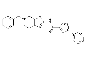 Image of N-(5-benzyl-6,7-dihydro-4H-thiazolo[5,4-c]pyridin-2-yl)-1-phenyl-pyrazole-4-carboxamide