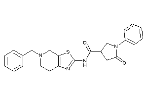 N-(5-benzyl-6,7-dihydro-4H-thiazolo[5,4-c]pyridin-2-yl)-5-keto-1-phenyl-pyrrolidine-3-carboxamide