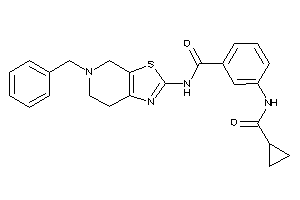 N-(5-benzyl-6,7-dihydro-4H-thiazolo[5,4-c]pyridin-2-yl)-3-(cyclopropanecarbonylamino)benzamide