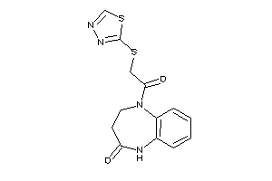 1-[2-(1,3,4-thiadiazol-2-ylthio)acetyl]-3,5-dihydro-2H-1,5-benzodiazepin-4-one