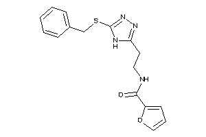 Image of N-[2-[5-(benzylthio)-4H-1,2,4-triazol-3-yl]ethyl]-2-furamide