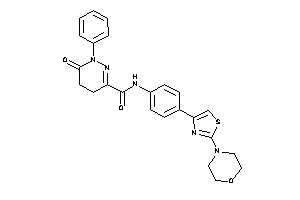 Image of 6-keto-N-[4-(2-morpholinothiazol-4-yl)phenyl]-1-phenyl-4,5-dihydropyridazine-3-carboxamide