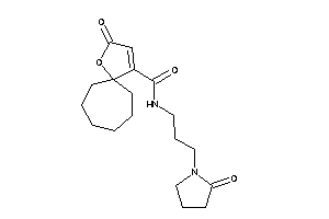 2-keto-N-[3-(2-ketopyrrolidino)propyl]-1-oxaspiro[4.6]undec-3-ene-4-carboxamide